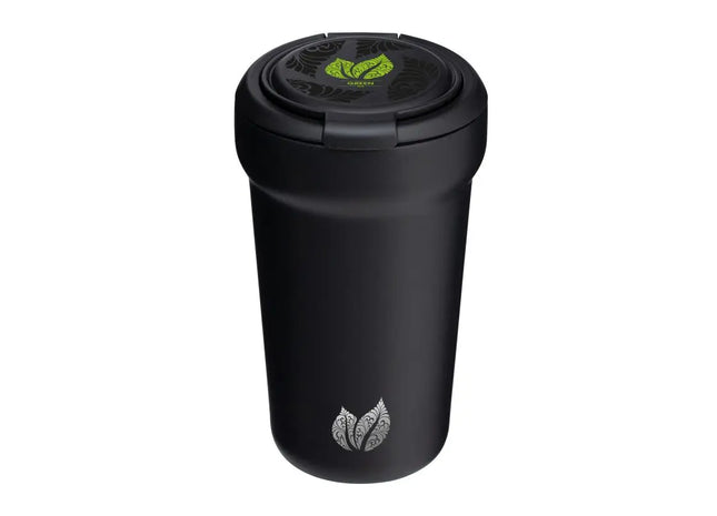 VIVERO STEEL Thermobecher, 350 ml – stilvoller schwarzer Isolierbecher für den Alltag TK Gruppe® Grosshandel 