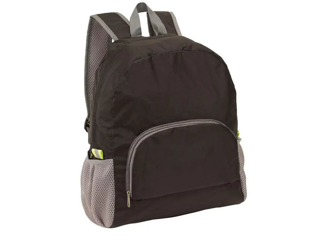 VOLUNTEER Faltbarer Rucksack in Schwarz – Flexibel und Platzsparend TK Gruppe® Grosshandel 