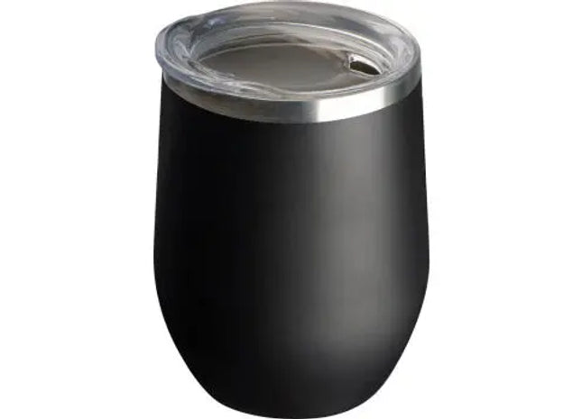 Vakuum Edelstahl Trinkbecher 380 ml - Tiefschwarz - Isolierbecher TK Gruppe® Grosshandel 