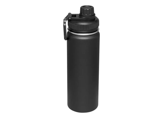 Vakuum-Isolierflasche ARMY STYLE – Schwarze Thermoflasche für den robusten Einsatz TK Gruppe® Grosshandel 