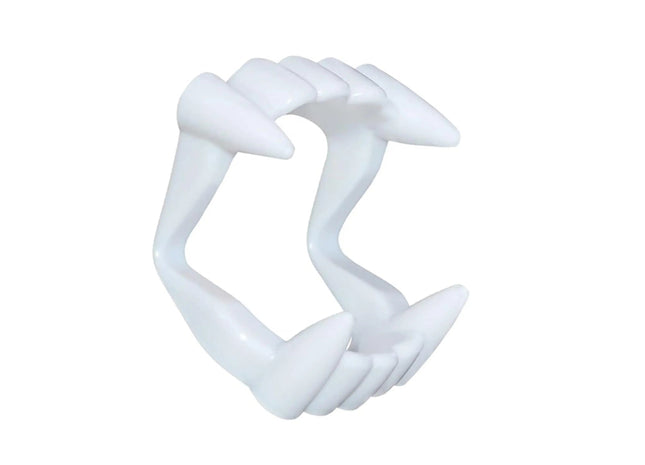 Vampirgebiss - kinderfreundlich - passend für Kinder - stabil & unbedenklich - Vampirzähne Gebiss Dracula Vampir zum Aufstecken