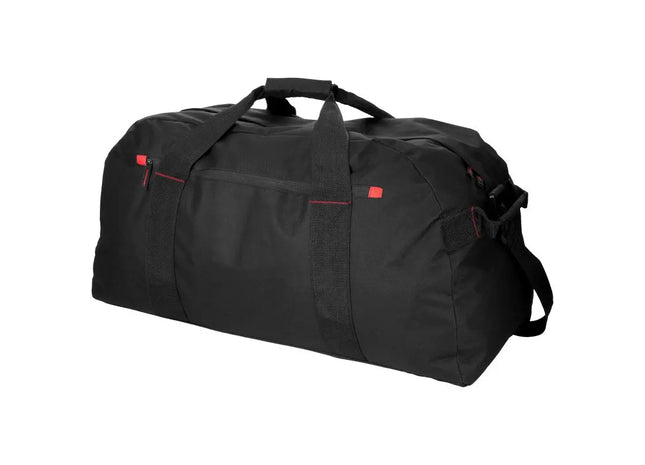Vancouver 75L Reisetasche, Schwarz-Rot, Perfekt für Großpacker und Abenteurer TK Gruppe® Grosshandel 