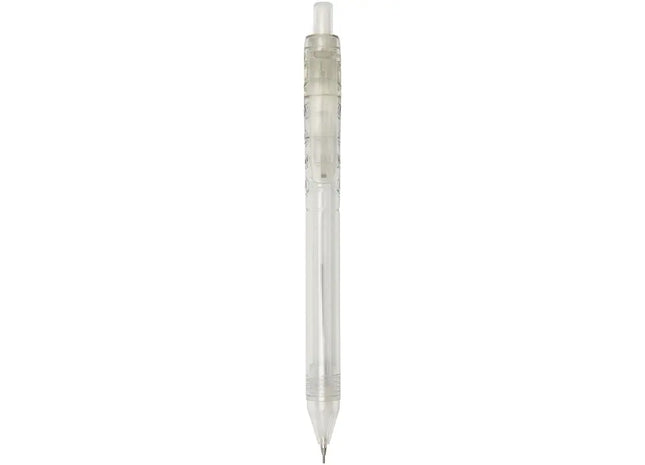 Vancouver Druckstift aus recyceltem RPET - Transparent - Schwarze Mine TK Gruppe® Grosshandel 