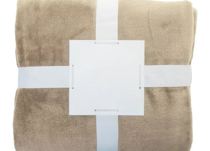 Vantaa RPET Flanelldecke - Umweltfreundliche naturfarbene Decke für ultimativen Komfort TK Gruppe® Grosshandel 