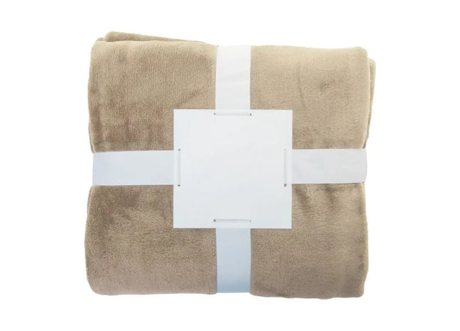 Vantaa RPET Flanelldecke - Umweltfreundliche naturfarbene Decke für ultimativen Komfort TK Gruppe® Grosshandel 