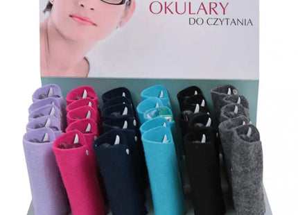 Variety Pack of 6 Reading Glasses with Felt Cases - Display Set for Easy Selection TK Gruppe® Grosshandel 