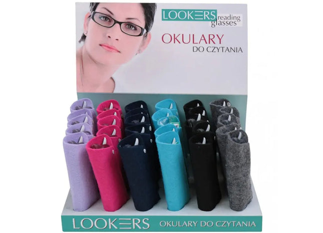 Variety Pack of 6 Reading Glasses with Felt Cases - Display Set for Easy Selection TK Gruppe® Grosshandel 