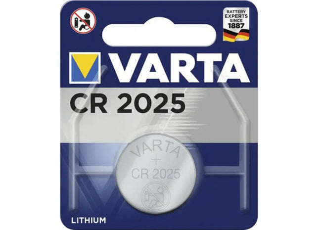 Varta CR2025 Knopfzellenbatterie, Einzelpack auf Karte TK Gruppe® Grosshandel 