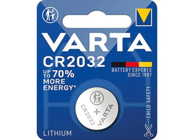 Varta CR2032 Lithium Button Cell Battery, Single Pack on Card TK Gruppe® Grosshandel 