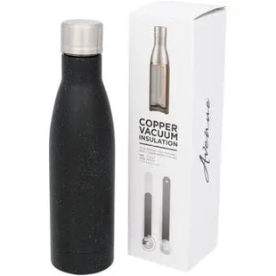 Vasa Sprenkel-Design Kupfer-Vakuum Isolierflasche, 500ml - Schwarz TK Gruppe® Grosshandel 