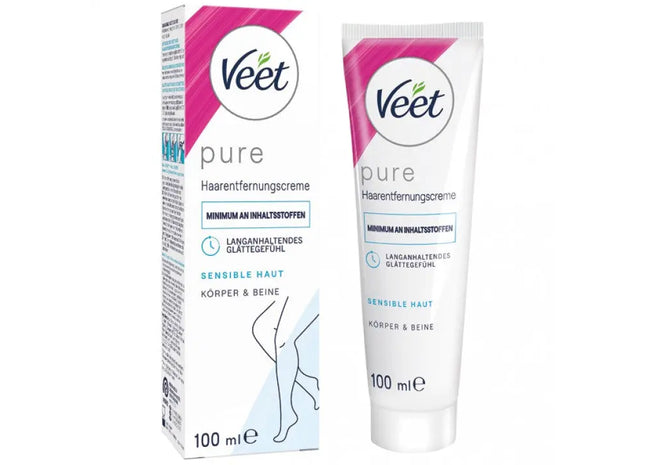 Veet Schnellwirkende Haarentfernungscreme, 100 ml - Sanfte & Effektive Enthaarung TK Gruppe® Grosshandel 