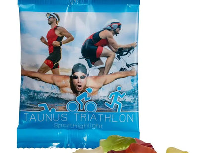 Vegane Jogger-Fruchtgummis – Köstliche Süßigkeiten im bedruckten Tütchen TK Gruppe® Grosshandel 