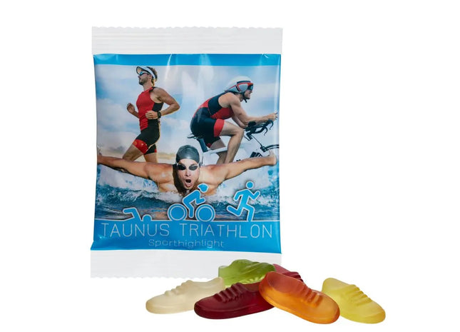 Vegane Jogger-Fruchtgummis: Energie-Snack im öko-freundlichen Tütchen TK Gruppe® Grosshandel 