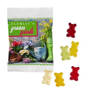 Vegane Premium-Gummibärchen, kompostierbar verpackt, mit Druck TK Gruppe® Grosshandel 