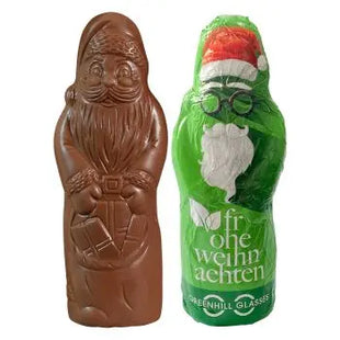 Veganer MAXI-Schoko-Weihnachtsmann – Personalisiert, ideal für festliche Promotionen TK Gruppe® Grosshandel 