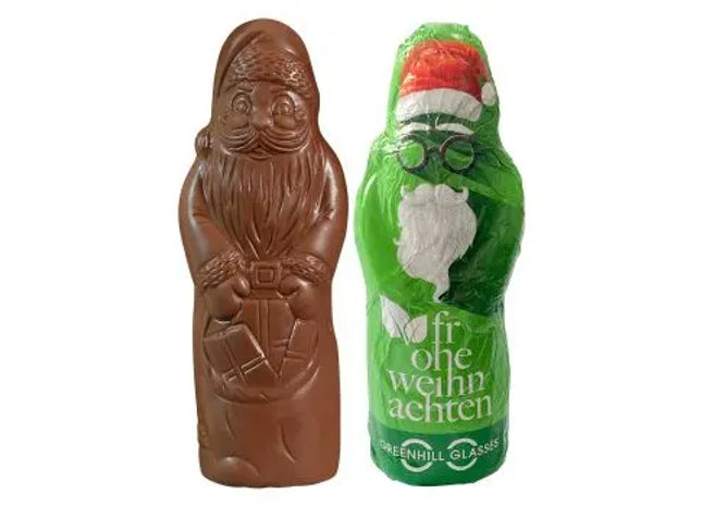 Veganer MAXI-Schoko-Weihnachtsmann – Personalisiert, ideal für festliche Promotionen TK Gruppe® Grosshandel 