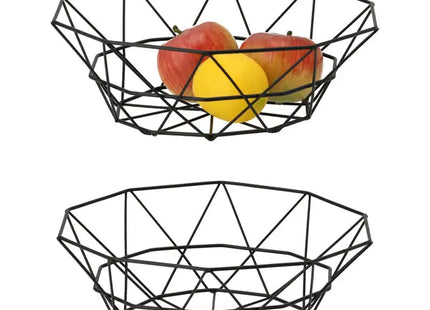 Versatile 27cm Diameter Metal Storage Basket - Ideal for Home and Office TK Gruppe® Grosshandel 