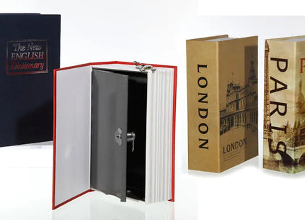 Verstecktes Buch-Safe - 4er Set, Geheimfach für Wertsachen TK Gruppe® Grosshandel 