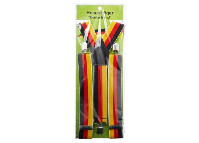 Verstellbare Hosenträger im Deutschland-Design, Nationalfarben, Bequem, Unisex TK Gruppe® Grosshandel 