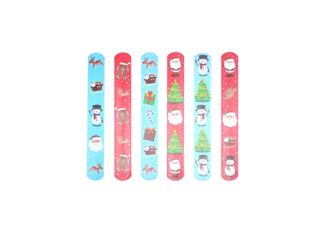 Verstellbare Weihnachtsarmbänder 22x3 cm, 6er Set in verschiedenen Designs TK Gruppe® Grosshandel 