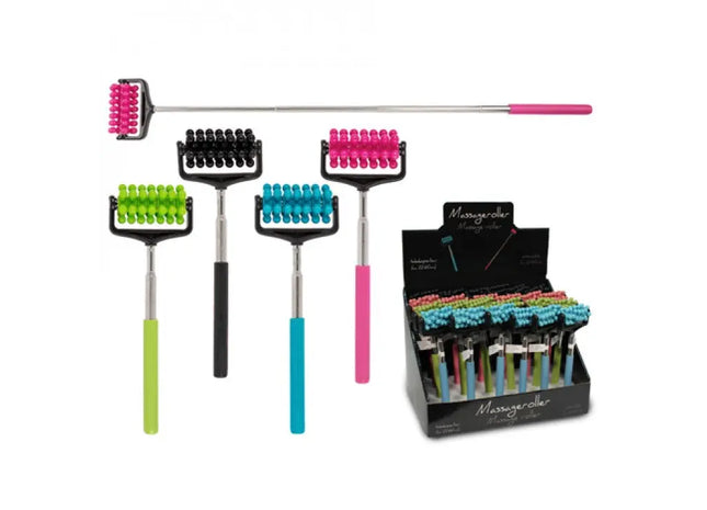 Verstellbarer Massage-Roller, 22-60cm ausziehbar, in 4 Farben - Flexibel für Muskelentspannung TK Gruppe® Grosshandel 