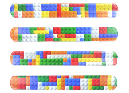 Verstellbares Snap-Bracelet mit Bausteinen - 22x3 cm, 6Er-Pack, Verschiedene TK Gruppe® Grosshandel 