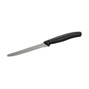 Vesper Brotzeitmesser, Robustes Küchenmesser in Schwarz-Silber TK Gruppe® Grosshandel 