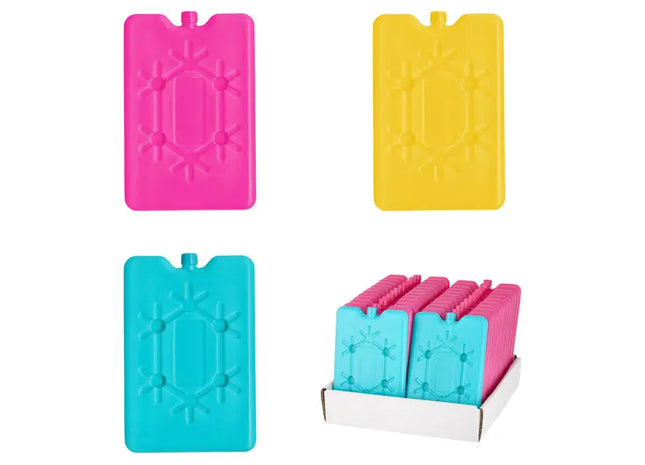 Vibrant Gel Ice Pack, Pack of 3, Small Size, Approx. 16x10x1cm: Multi-Colored Cooling Solution TK Gruppe® Grosshandel 