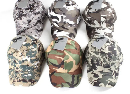 Vielfältiges Camouflage Baseball Cap Set, Einheitsgröße - 6er Pack TK Gruppe® Grosshandel 