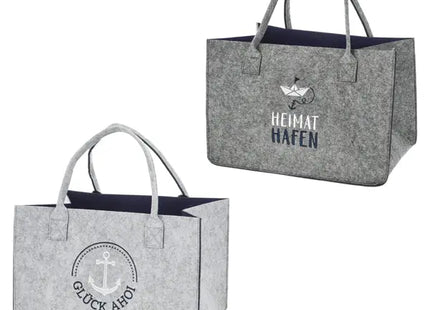 Vielseitige Filztasche AHOI 2er-Set – Stilvolle und robuste Mehrzwecktasche für den Alltag TK Gruppe® Grosshandel 