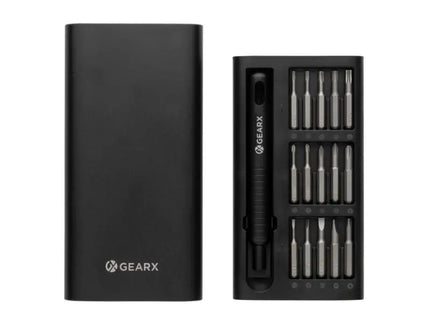 Vielseitiger Gear X 31-in-1 Präzisions-Schraubendreher-Satz - Schwarz: Praktisch, Robust, Kompakt TK Gruppe® Grosshandel 
