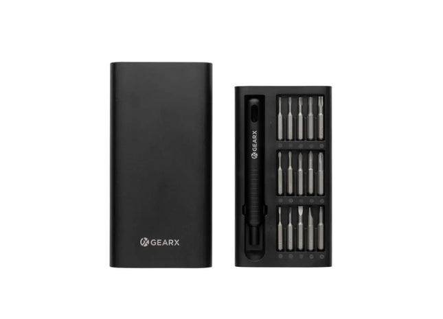 Vielseitiger Gear X 31-in-1 Präzisions-Schraubendreher-Satz - Schwarz: Praktisch, Robust, Kompakt TK Gruppe® Grosshandel 