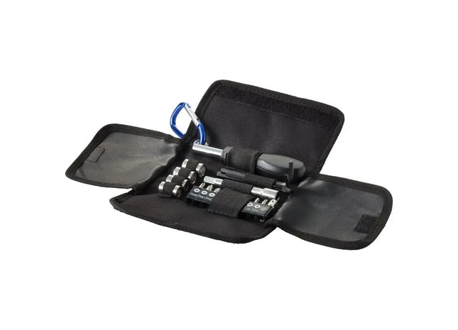 Vielseitiges Flint 19-teiliges Werkzeugset - robustes, schwarz-blaues Allzweckwerkzeug TK Gruppe® Grosshandel 