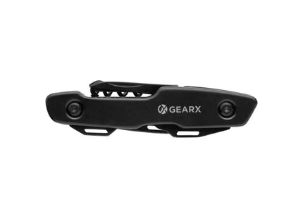 Vielseitiges Gear X Multifunktions-Messer - Schwarz: Praktisch, Robust, Kompakt für Alltag und Outdoor TK Gruppe® Grosshandel 
