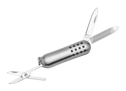 Vielseitiges Klappmesser aus Metall in Silber - Kompakt & Robust TK Gruppe® Grosshandel 