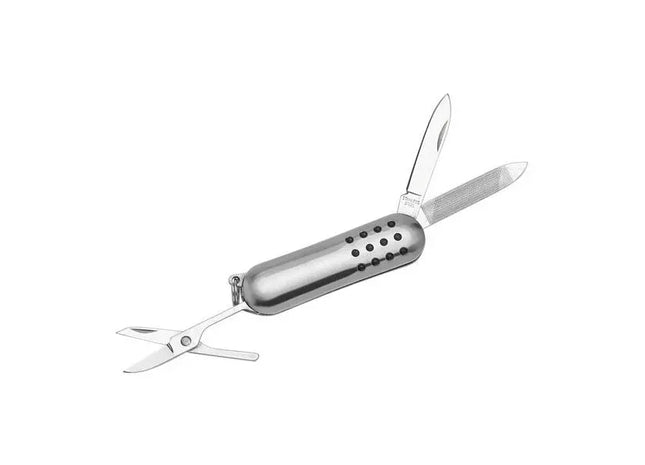 Vielseitiges Klappmesser aus Metall in Silber - Kompakt & Robust TK Gruppe® Grosshandel 