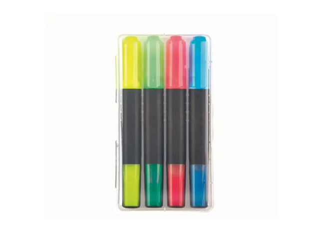 Vielseitiges Liqeo Highlighter Pen 4er Set - Farbenreiches Markierungsset TK Gruppe® Grosshandel 
