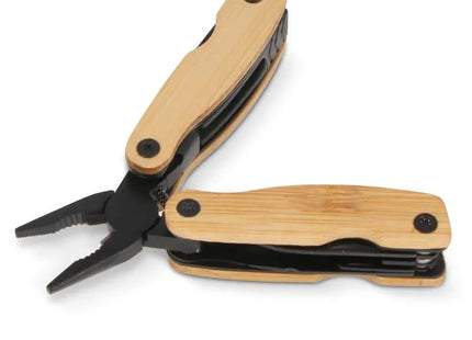 Vielseitiges Multi-Tool Bamboo mit 12 Funktionen - Schwarz: Praktisch, Robust, Kompakt für Alltag und Outdoor TK Gruppe® Grosshandel 