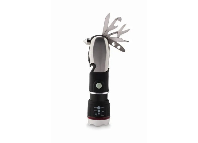 Vielseitiges Multifunktionswerkzeug HAMLIGHT - schwarzes Taschenmesser für Outdoor und Alltag TK Gruppe® Grosshandel 