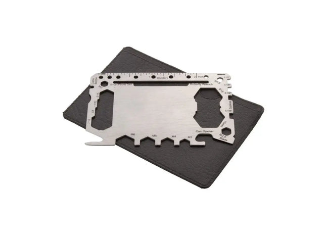 Vielseitiges Multifunktionswerkzeug: Silbernes All-in-One-Multitool von Willys TK Gruppe® Grosshandel 