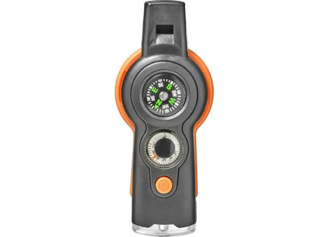 Vielseitiges Outdoor Survival Tool mit 6 Funktionen Andrea - orange - Multifunktionswerkzeug TK Gruppe® Grosshandel 