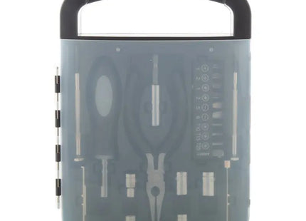 Vielseitiges Pitstop Werkzeug-Set – hochwertig, schwarz, robust und kompakt TK Gruppe® Grosshandel 