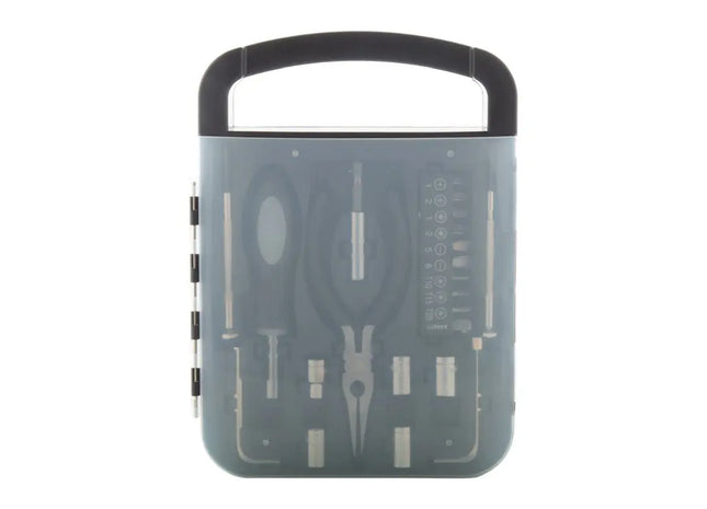 Vielseitiges Pitstop Werkzeug-Set – hochwertig, schwarz, robust und kompakt TK Gruppe® Grosshandel 