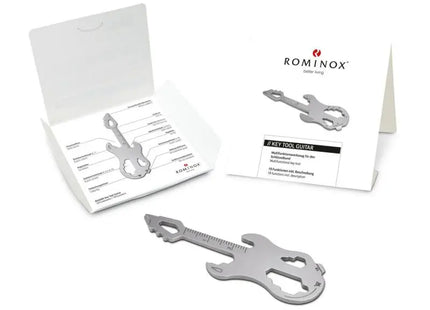 Vielseitiges ROMINOX Key Tool Guitar - kompaktes Multifunktionswerkzeug mit 19 Funktionen TK Gruppe® Grosshandel 