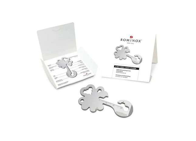 Vielseitiges ROMINOX Key Tool Lucky Charm - kompaktes Multifunktionswerkzeug mit 19 Funktionen TK Gruppe® Grosshandel 