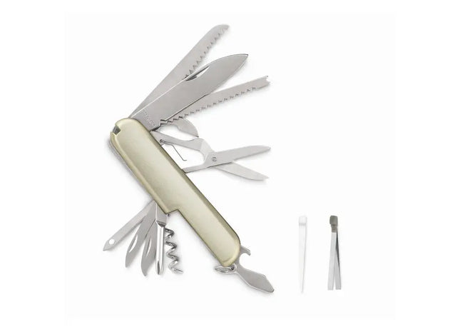 Vielseitiges Taschenmesser MCGREGOR - Silber: Praktisches Multifunktionstool für den Alltag und Outdoor-Aktivitäten TK Gruppe® Grosshandel 