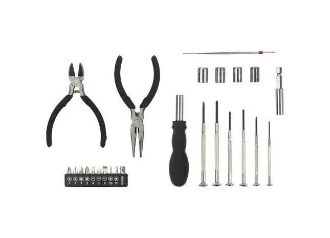 Vielseitiges Werkzeug-Set Alisha – hochwertig, silber, robust und ergonomisch TK Gruppe® Grosshandel 