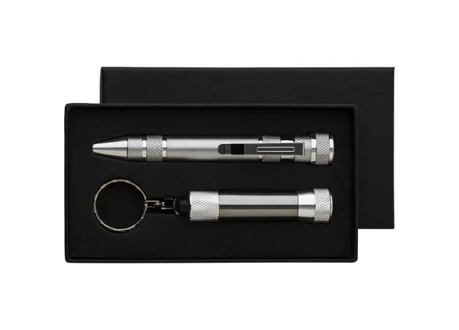 Vielseitiges Werkzeug-Set aus Metall Frazer – robust, grau, kompakt und langlebig TK Gruppe® Grosshandel 