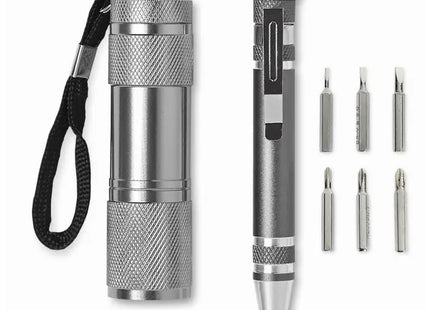 Vielseitiges Werkzeugset COMBITOOL - titanfarbenes Allzweckwerkzeug für Heimwerker und Profis TK Gruppe® Grosshandel 