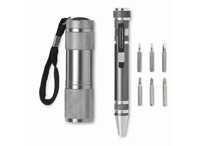 Vielseitiges Werkzeugset COMBITOOL - titanfarbenes Allzweckwerkzeug für Heimwerker und Profis TK Gruppe® Grosshandel 